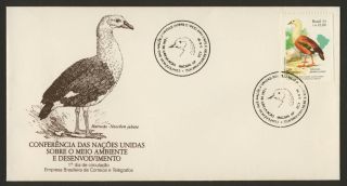 Brazil 2315 Fdc - Bird,  Map,  Orinoco Goose photo