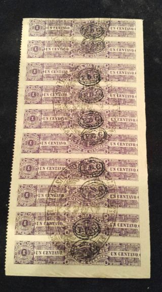 Mexico Revenue Stamp photo