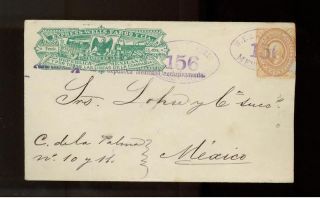 1886 Mexico Wells Fargo Express Mail Cover photo