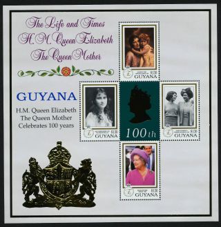 Guyana 3433 Queen Mother 100th Birthday photo