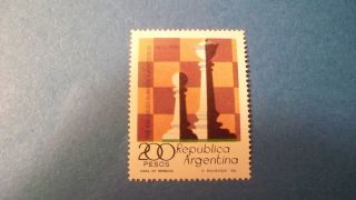 Argentima Stamp 1978 The 23rd Chess Olympiad,  Buenos Aires (aa16) photo
