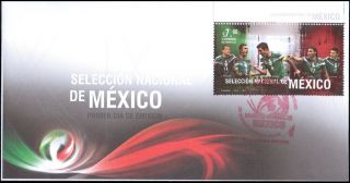 MÉxico) First Day Cover With Vandeleta,  Selection Of Mexican Futbol Brazil 2014 photo