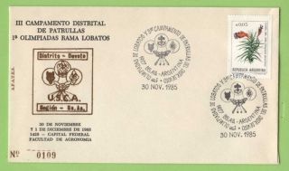 Argentina 1985 Usca Scout District Camp Commemorative Cover photo