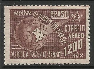 Brazil.  1941.  5th General Census Air Stamp.  Sg: 641.  Never Hinged. photo