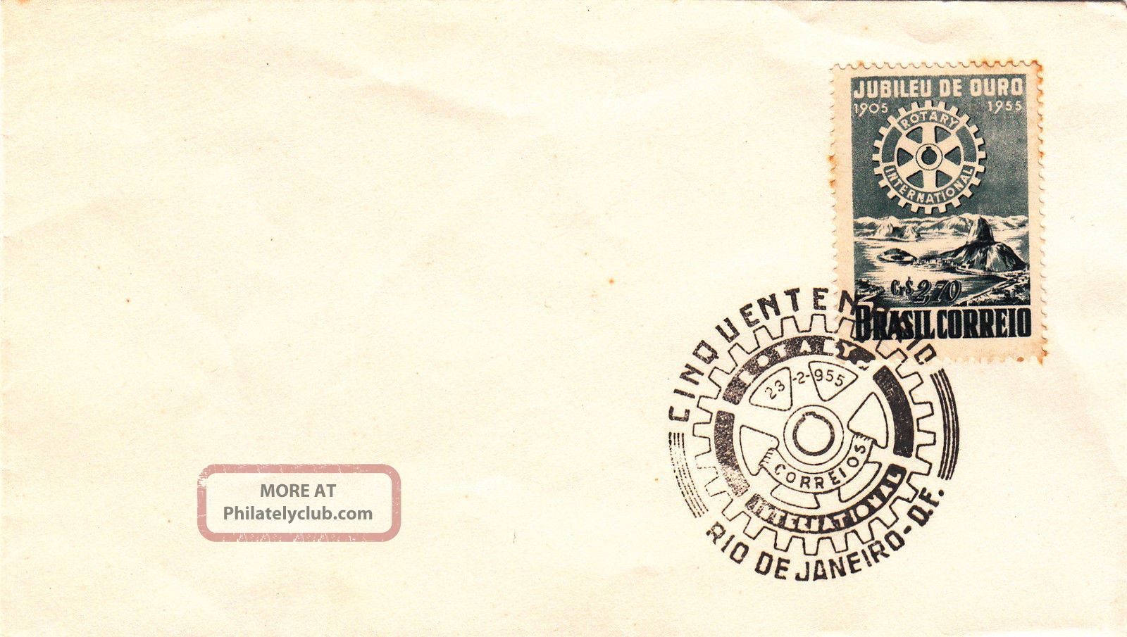 (22926) Brazil Fdc - Rotary International 1955 Clearance Latin America photo