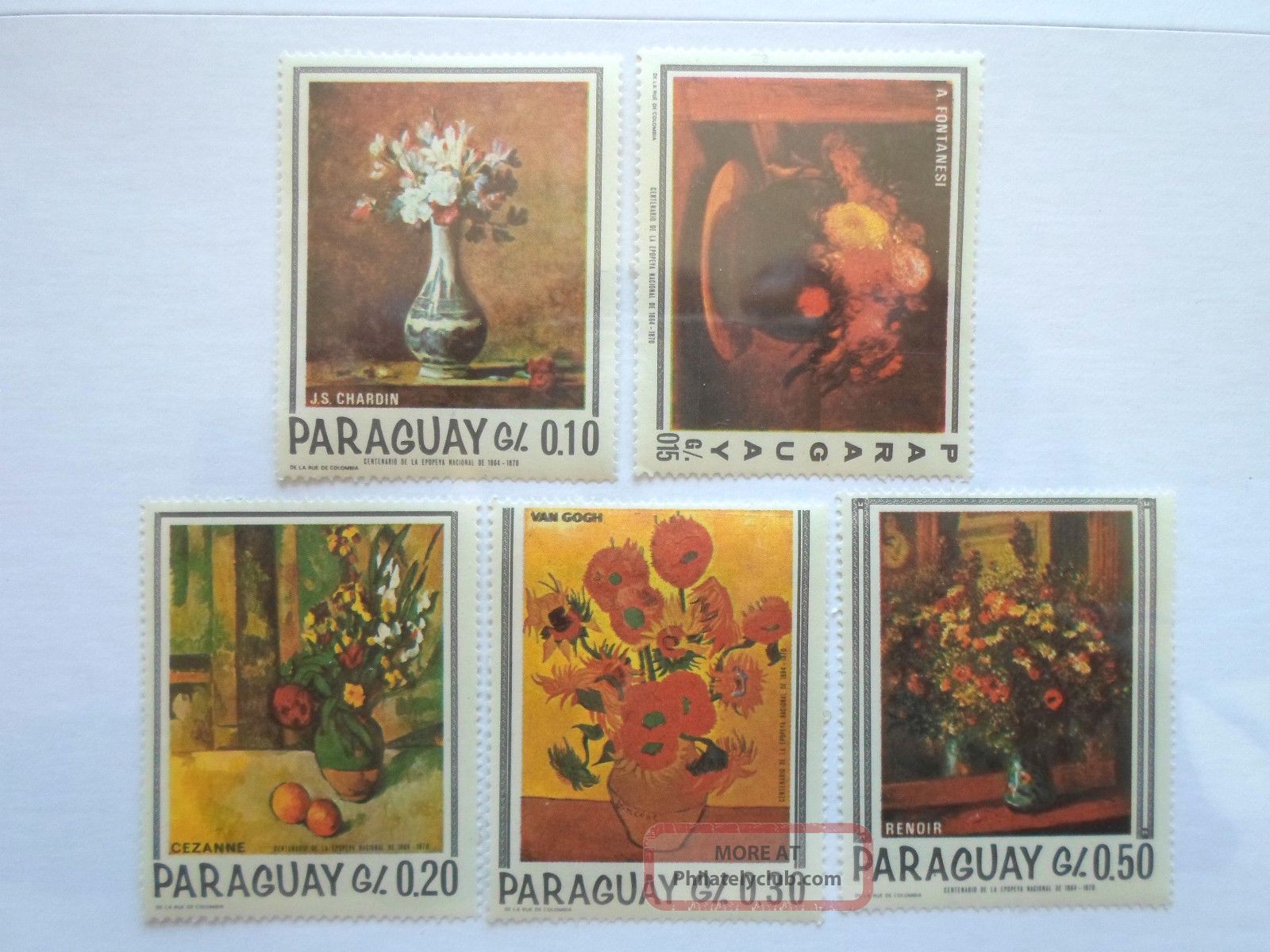 Paraguay 1967 Scott ' S 1027 Still Life Paintings - Og Latin America photo