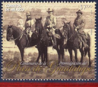 13 - 08 Mexico 2013 - Cent.  Promulgation Plan Of Guadalupe,  Horse, photo