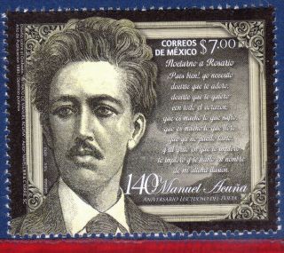 13 - 17 Mexico 2013 - Manuel AcuÑa,  Poet,  Famous People, photo