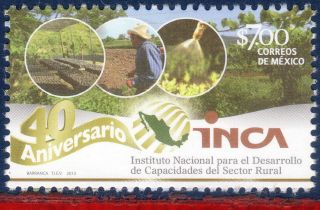 13 - 29 Mexico 2013 - Inca,  40th Anniv. ,  Agriculture,  Farm, photo