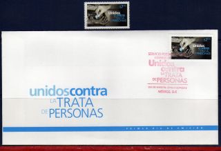 12 - 03fd Mexico 2012 - Against Humam Trafficking,  Health,  Stamp And Fdc photo