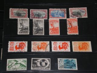 Mexico Stamp Special Delivery Sc E3,  E7,  E13 + More F/u/mh photo