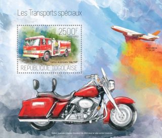 Togo 2013 - Police Motorcycle Stamp S/s 20h - 791 photo