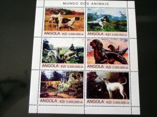 Angola Hunting Dogs 2000 Minisheet photo