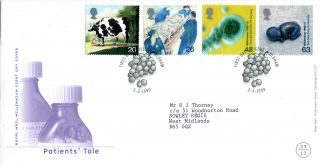 2 March 1999 Patients Tale Royal Mail First Day Cover Oldham Shs (typed) photo