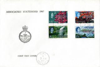 Grenada 3 March 1967 Associated Statehood Overprints First Day Cover photo