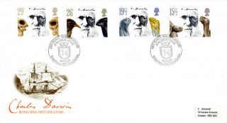 10 February 1982 Charles Darwin Royal Mail First Day Cover Hms Beagle Bfps 1762 photo