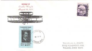 U.  S.  Fireside Post 10 Cent Orville Wright Cover photo