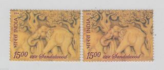 India 2006. . .  Dry Print Red Colour. .  Variety Scented Sandalwood Elephant 62551 photo
