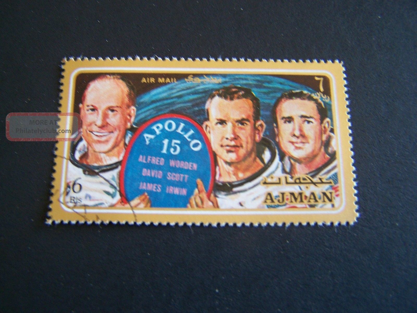 Ajman.  Space.  Apollo 15.  (3803). Topical Stamps photo