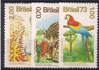 Brazil 1973 Birds - Vf 1416 - 8 photo