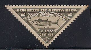 Costa Rica - 1956 Fish Mlh - Vf 199 photo