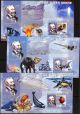 Congo 2006 J.  Verne Space Submarine Concorde Minerals Birds 7 S/s 2sc. Topical Stamps photo 1
