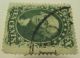35,  Washington 10c Green,  1857,  Type V.  W/ Black Cancel United States photo 1