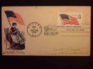 1959 First Day Cover - Civil War Theme - Ny photo