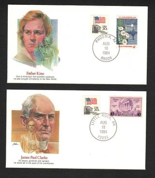 Two Postal History Proudest Americans Of The 50 States United States Cachet Env photo