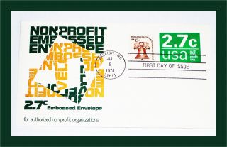 Ruth5522 (37) First Day Cover - Non Profit 2.  7c Embossed Envelope photo
