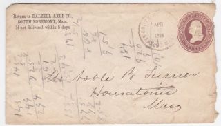 South Fremont To Housatonic Ma 1886 Commercial Cover photo
