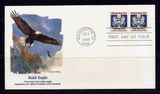 First Day Cover Official Mail Post Card Rate D O138 Fleetwood 1985 photo