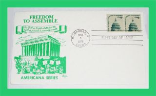 Ruth5522 (46) First Day Cover - Americana Series,  Freedom To Assemble photo