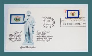 Ruth5522 (47) First Day Cover - Francis Pierpont: Soldier,  Lawyer,  Statesmen. . . photo