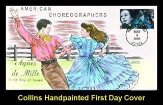 Collins Hand Painted 3842 Dance Choreographers Agnes De Mille Newark Nj photo