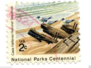 1448.  51 Single Cape Hatteras,  Yr 1972,  2 Ct Postmark, photo
