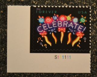 2011usa 4502 Forever - Neon Celebrate - Plate Number Single Choose photo