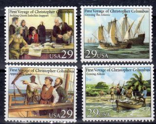 Sc 2620 - 3 Voyages Of Columbus Singles Cv $2.  40 photo