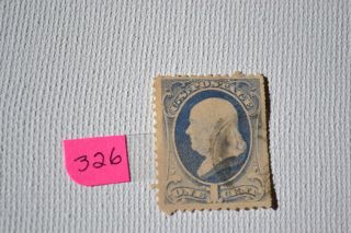 Benjamin Franklin 1 Cent Stamp,  Rare 326 photo