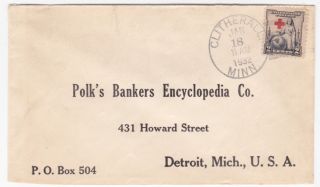 Clitherall Minnesota 1932 Postmark On Cover To Detroit Mi photo