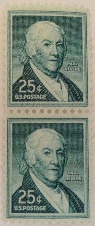 Scott 1048 Paul Revere 25c,  Pair Historical Figures photo