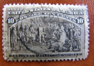 235 Columbian Light Cds Cancel 1893 Issue 19th Century Us Stamp D669 photo