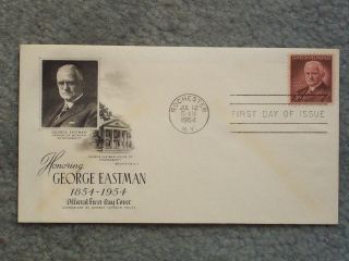 1954 July 12 George Eastman Official First Day Cover Day Of Issue Envelope Kodak photo