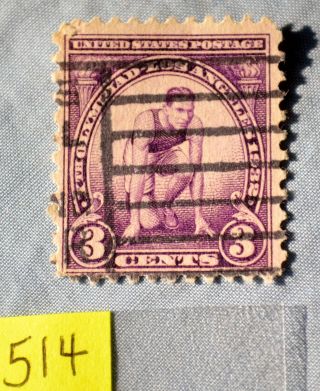 3 Cent Stamp Xth Olympiad - Los Angeles 1932,  Piece 514 photo
