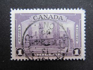 1938 Canada $1 Stamp,  245,  Chateau De Ramesay; Cv $7.  75 photo