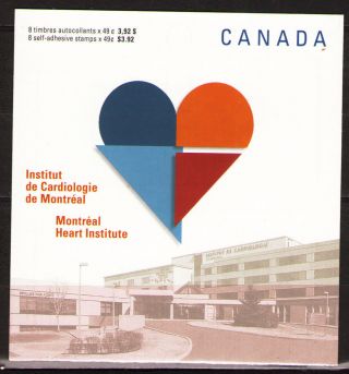 Canada 2004 Sc2056a Mimh0 - 304 7.  50 Mieu 1bklt Montreal Heart Institute photo