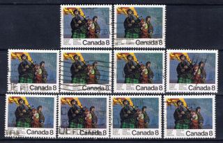 Canada 619 (3) 1973 8 Cent Bicentenary Scottish Settlers At Pictou,  N.  S.  10 photo