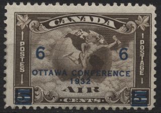 Canada Airmail - C4 - 6c On 5c Brown Olive - 1932 Ottawa Conference - Hinged photo