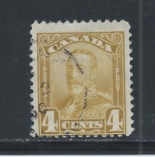 King George V Scroll 4 Cents Bistre 152 photo
