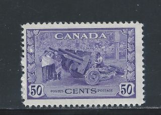 King George Vi War Issue 50 Cents Munitions 261 Mh photo